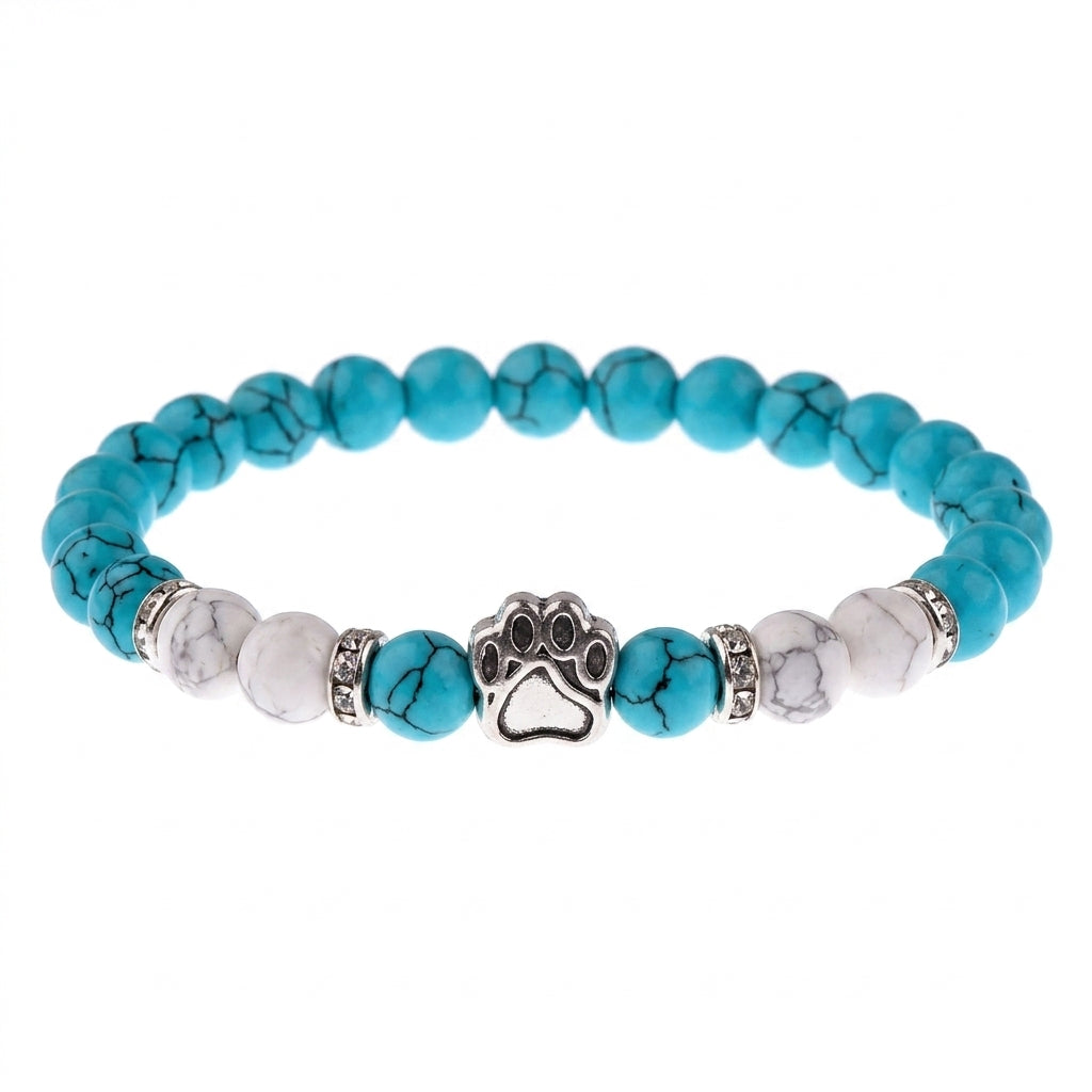 Sea Storm shelter bracelet with paw charm