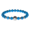 Azure Oasis shelter bracelet with paw charm