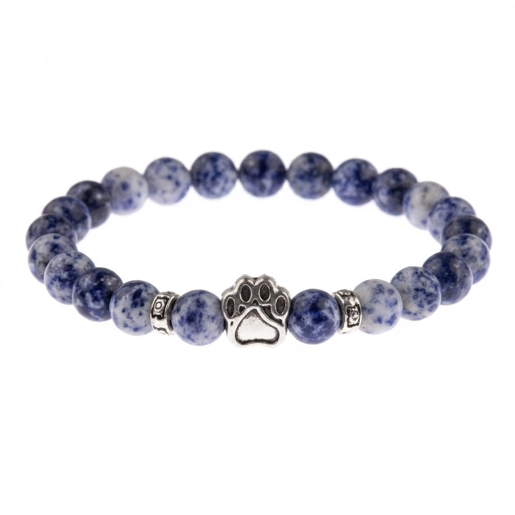 Cosmic Sky shelter bracelet with paw charm