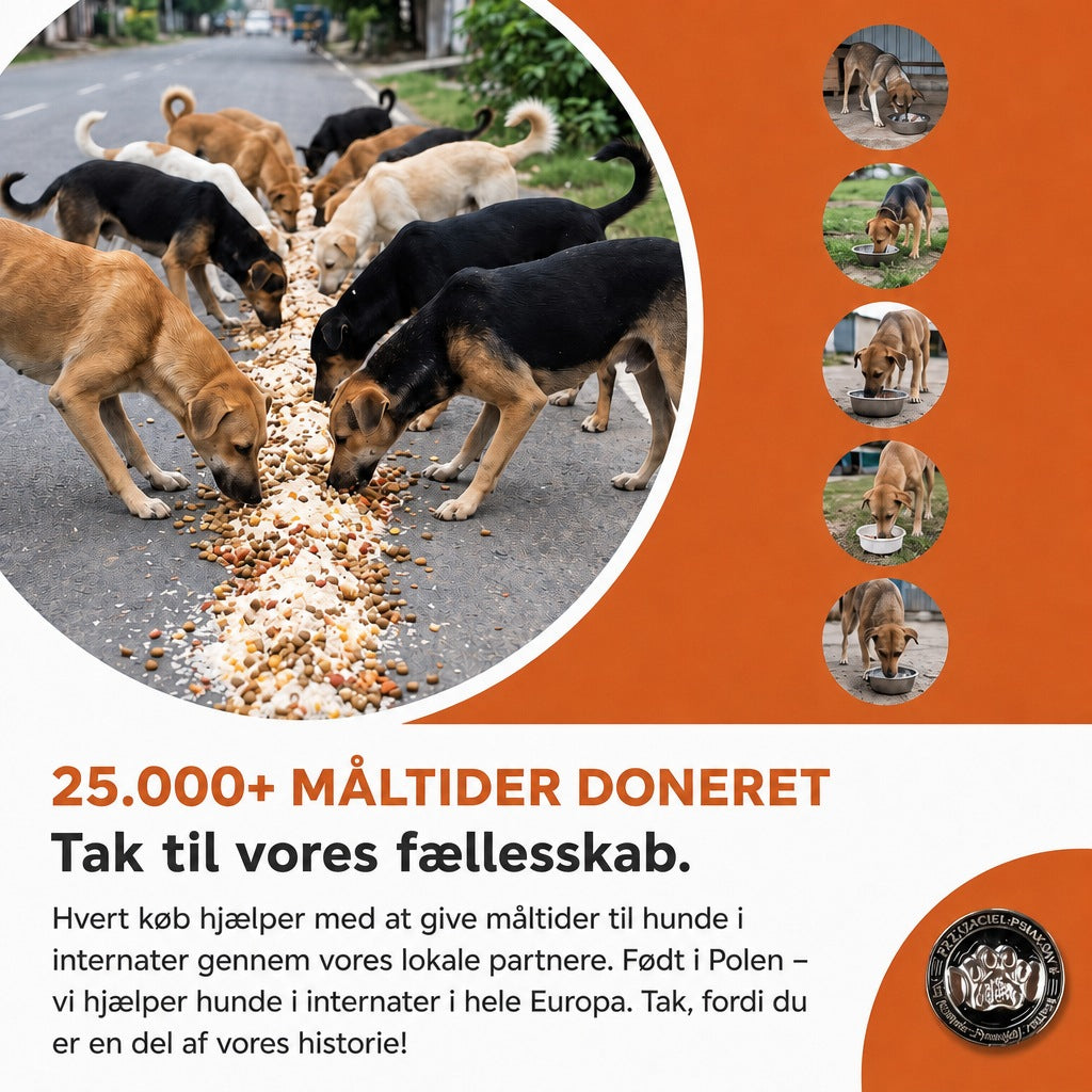 25.000+ måltider doneret – født i Polen, vi hjælper hunde i internater i hele Europa