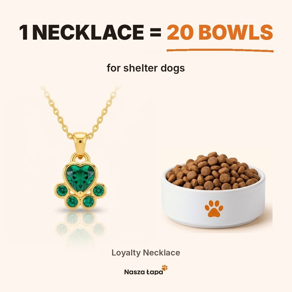 Loyalty Necklace – 1 necklace = 20 bowls for shelter dogs