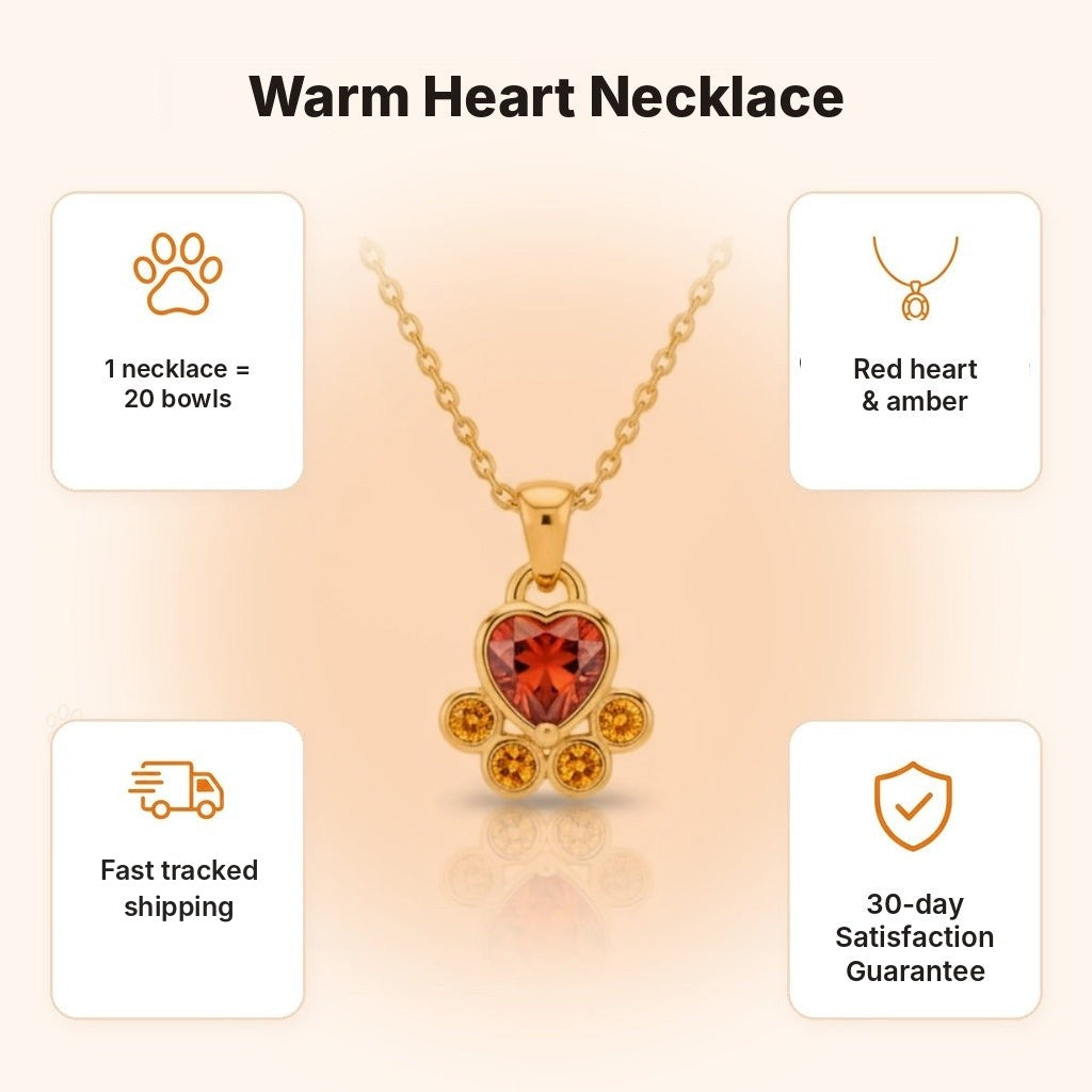 Warm Heart paw necklace – what makes it special