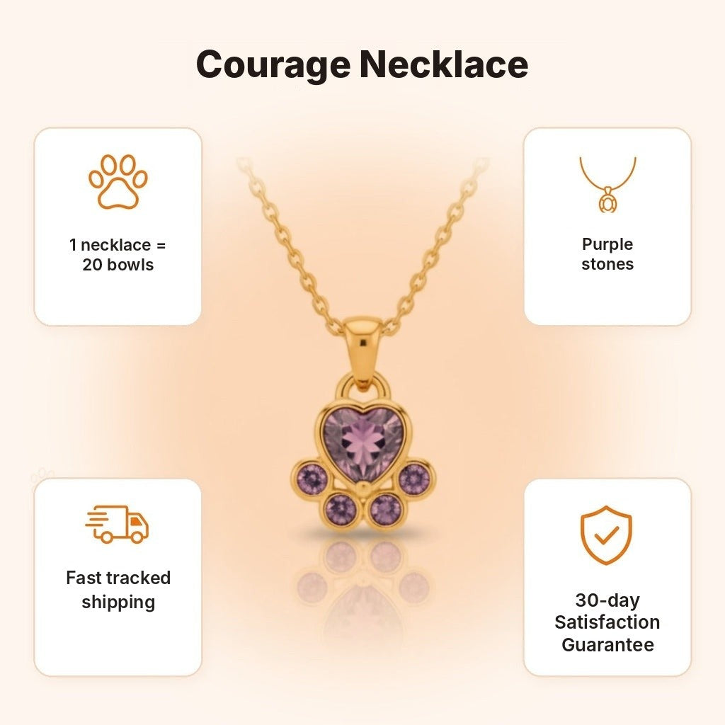 Courage paw necklace – what makes it special