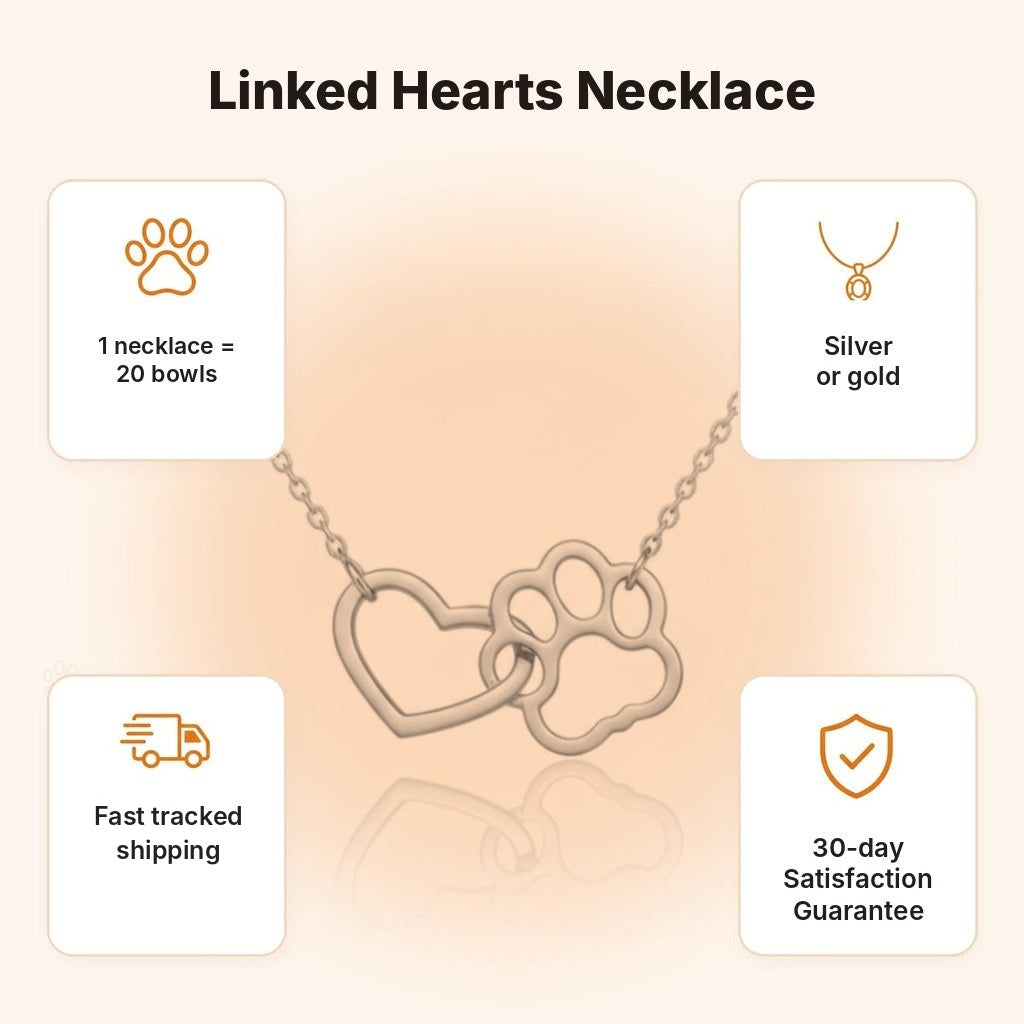 Linked Hearts paw necklace – what makes it special