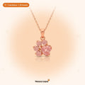Sparkling Paw necklace – rose gold – 1 necklace = 20 bowls for shelter dogs