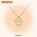 Paw Print necklace – silver – 1 necklace = 20 bowls for shelter dogs