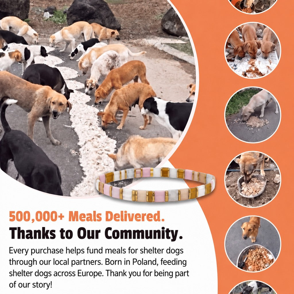 Caramel Chai Miyuki bracelet – 500,000+ meals delivered thanks to our community
