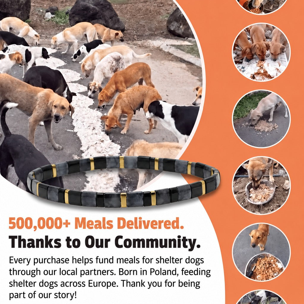 Black Eclipse Miyuki bracelet – 500,000+ meals delivered thanks to our community