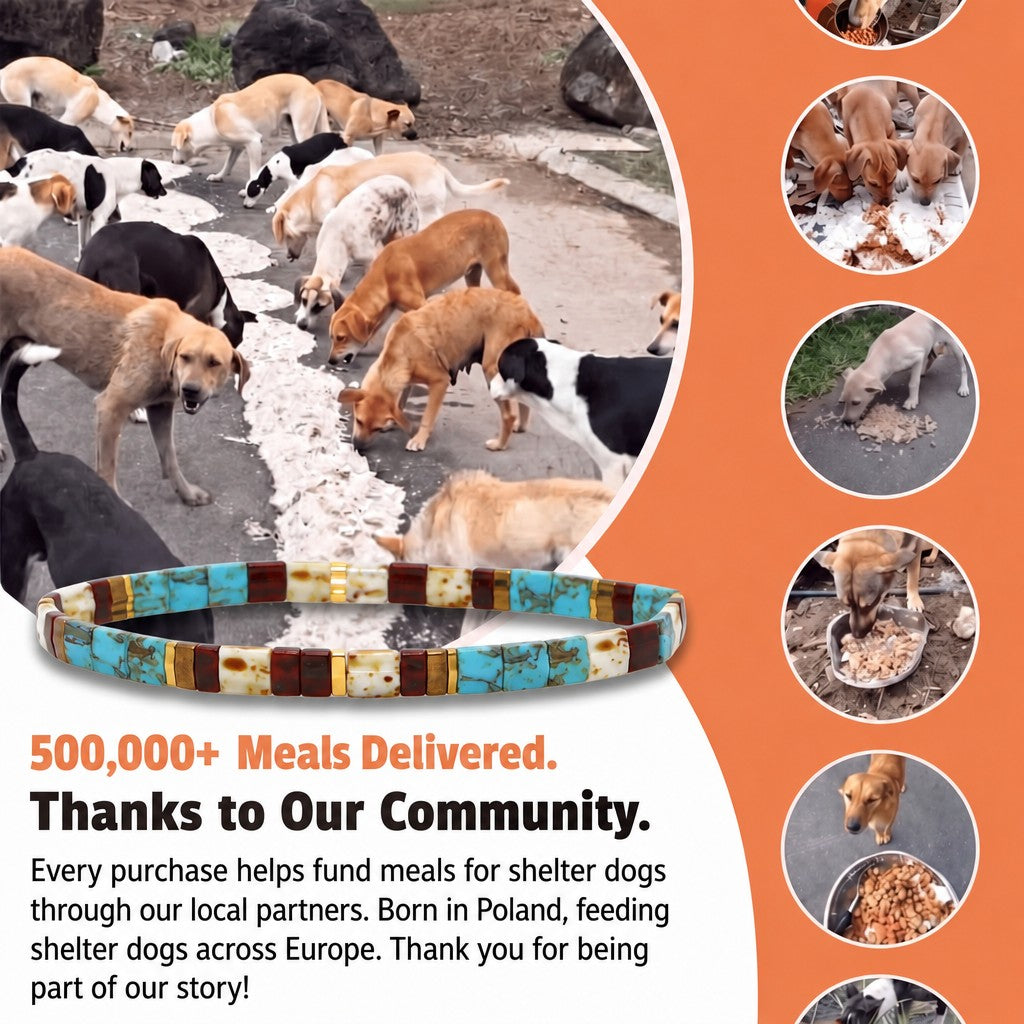 Lagoon Green Miyuki bracelet – 500,000+ meals delivered thanks to our community