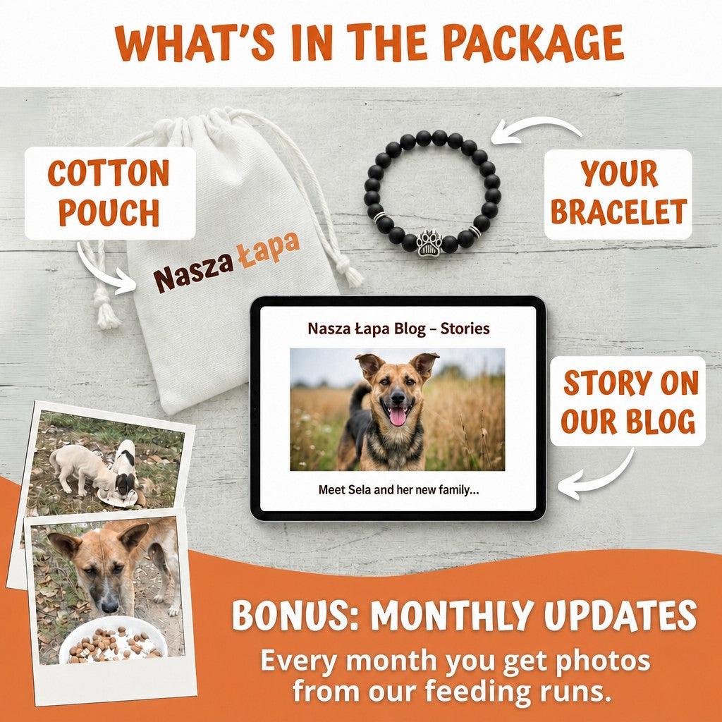 Black Diamond shelter bracelet – what's in the package: cotton pouch, bracelet and a story on our blog
