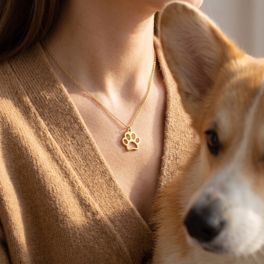 Paw Print necklace – second colour option