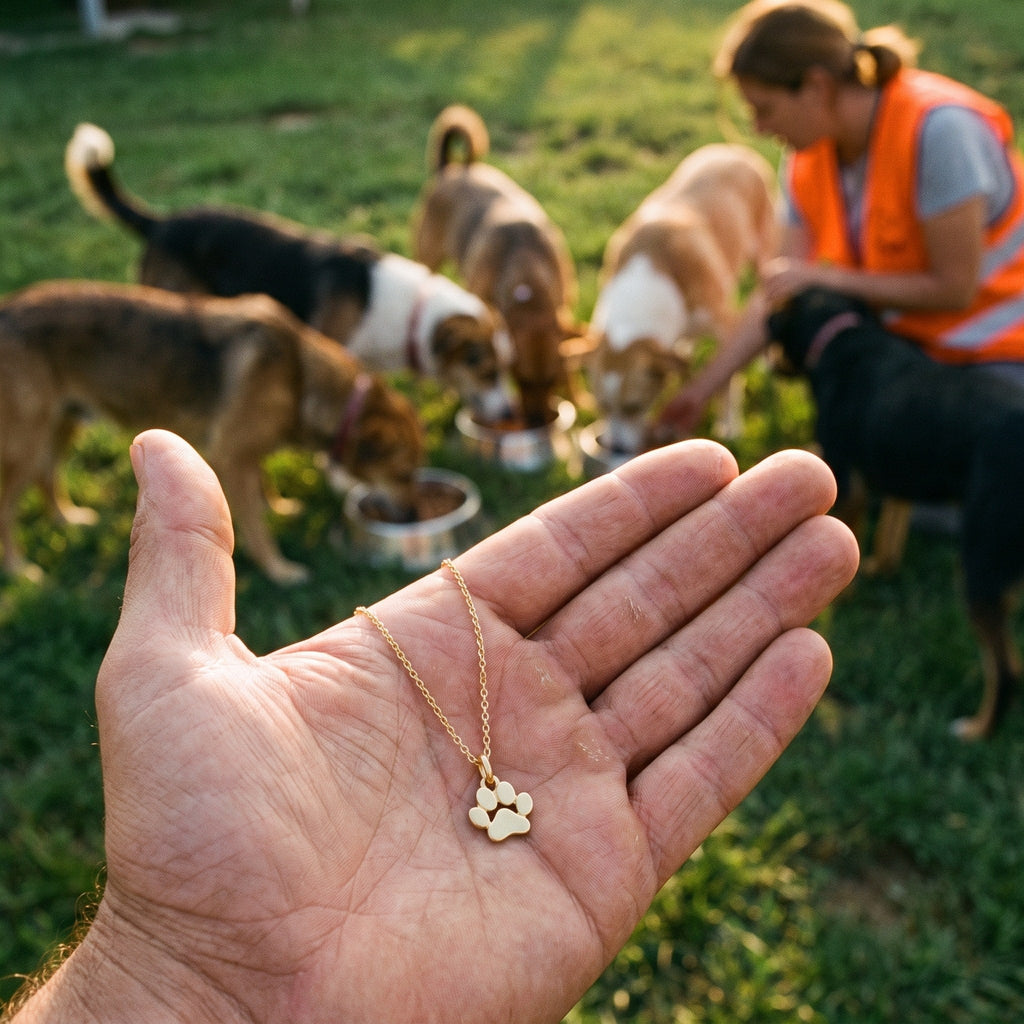 Hope paw necklace – helping shelter dogs