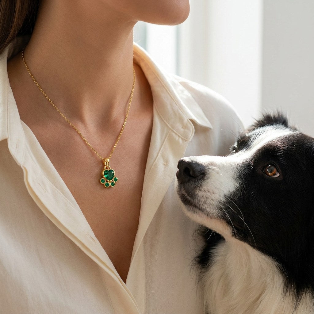 Loyalty paw necklace – worn