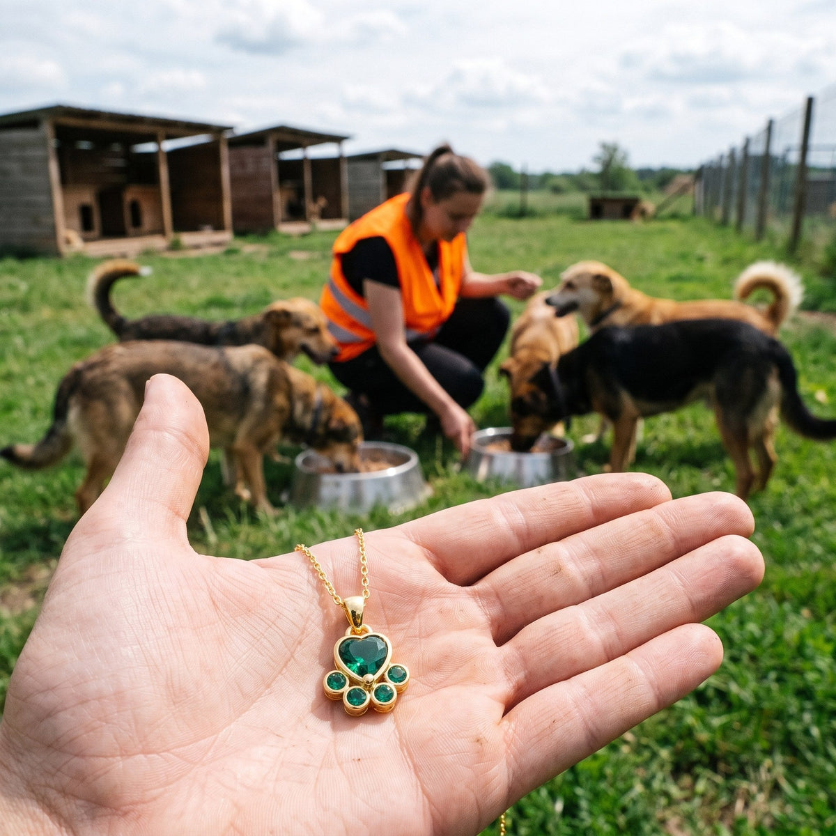 Loyalty paw necklace – helping shelter dogs