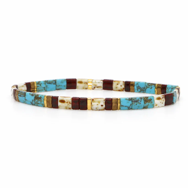 Miyuki Bracelet – Lagoon Green