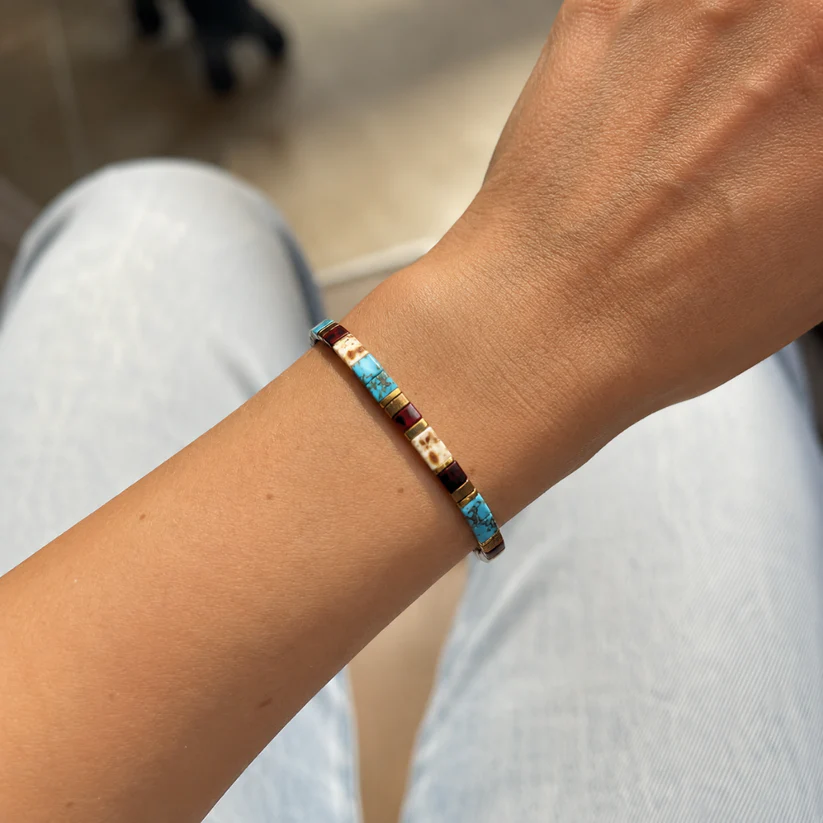 Lagoon Green Miyuki bead bracelet – view 2