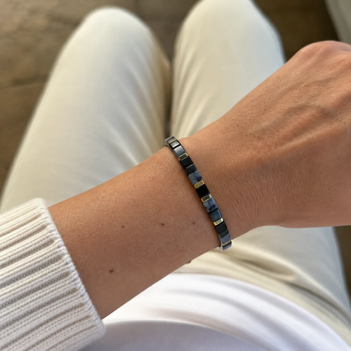 Black Eclipse Miyuki bead bracelet – view 2