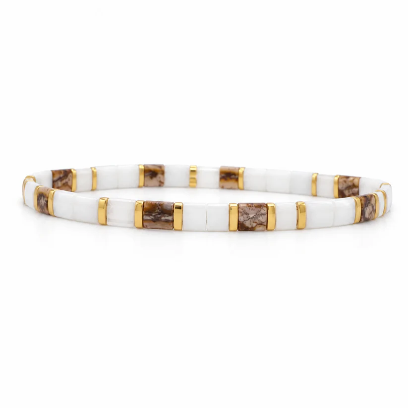 Soft Pastel Miyuki bead bracelet