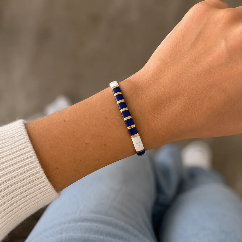 Sea Glass Miyuki bead bracelet – view 2