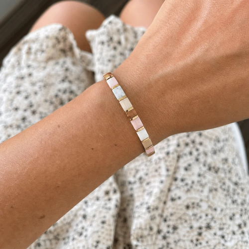 Caramel Chai Miyuki bead bracelet – view 2