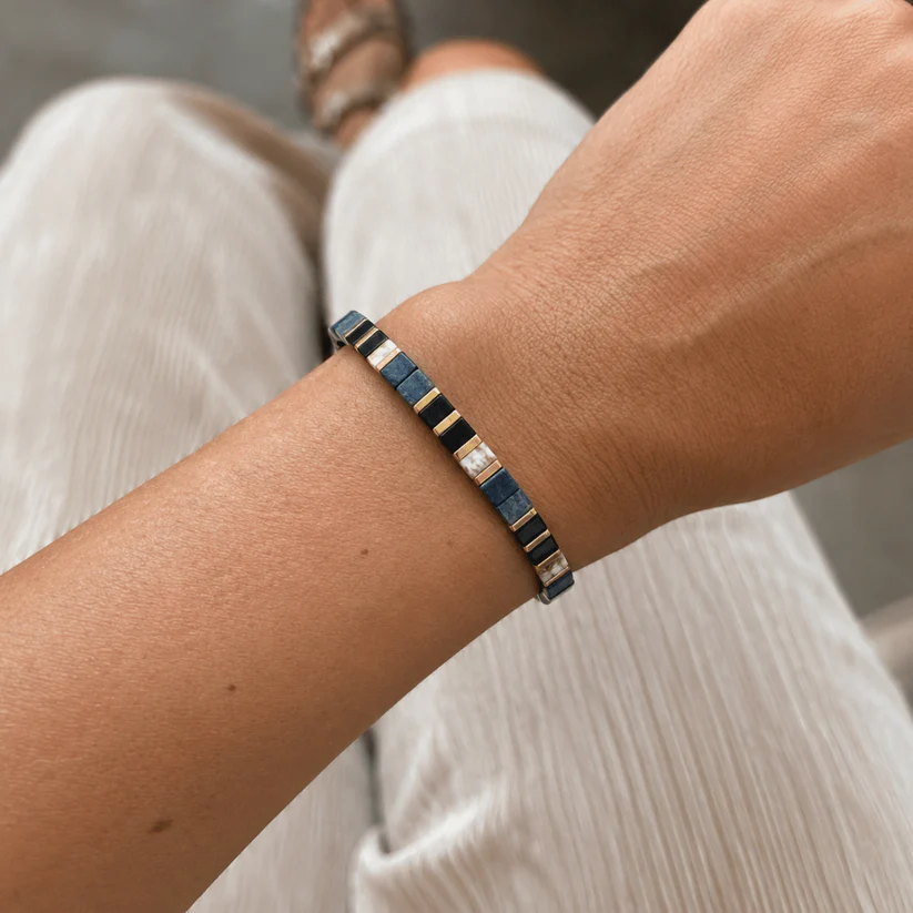 Midnight Navy Miyuki bead bracelet – view 2