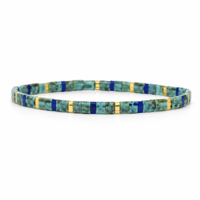 Azure Breeze Miyuki bead bracelet