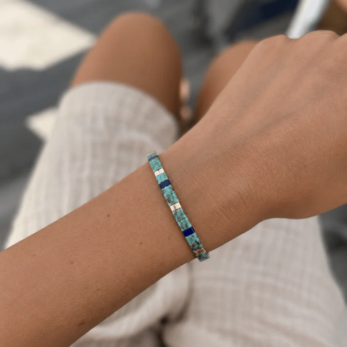 Azure Breeze Miyuki bead bracelet – view 2